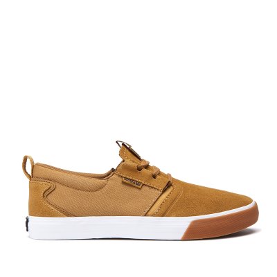 Zapatillas Skate Supra Flow Gamuza Mujer Marrones Tienda Online